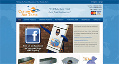 Desktop Screenshot of customairtrays.com
