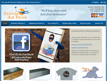 Tablet Screenshot of customairtrays.com